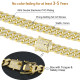 14mm Iced Out Diamond Cuban Link Chain in 14K Gold 