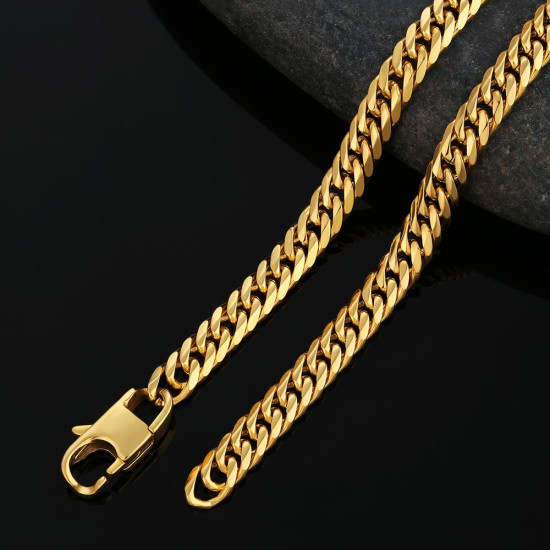 6-Sided | Fashion 6mm Miami Stainless Steel Cuban Link Chain