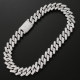 Luxury Hip Hop 20mm CZ Diamond Cuban Chain 