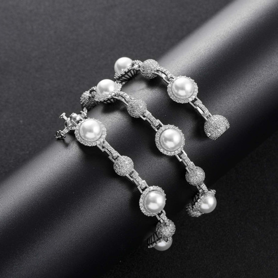 Modern Diamond Pearls Classic Chain for Men