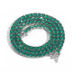 Hip Hop 4mm CZ Diamond Green Mens Tennis Chain 