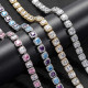 Hip Hop Square 10mm Iced Out CZ Diamond Mens Tennis Chain