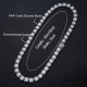 Hip Hop Square 10mm Iced Out CZ Diamond Mens Tennis Chain