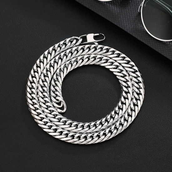 6-Sided | Fashion 8mm Miami Stainless Steel Cuban Link Chain for men