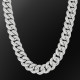 Luxury 20mm CZ Diamond Iced Out Necklace for Men