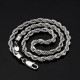 Trendy 4mm Hip Hop Stainless Steel Mens Rope Chains