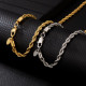 Simple Fashion 4mm Hip Hop Stainless Steel Mens Rope Chains