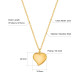 Girls Fashion 18K Gold Love Pendant Necklace for Women