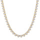 Chic 7.5mm Heart Tennis Chain for Women