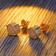 New Arrival Sterling Silver Round Diamond Stud Earrings for Men