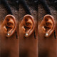 0.6/0.8/1.0 Carats Round Excellent VVS1 Moissanite Earrings
