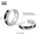 Simple 15mm Iced Black Hoop Sterling Silver Earrings for Men